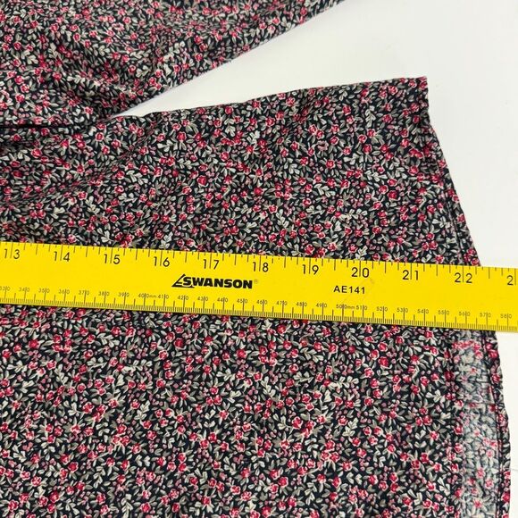 Liz Claiborne Lizsport Micro Floral Shirt Grosgrain Trim PM - Picture 8 of 9